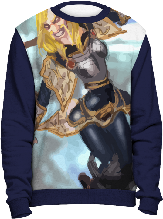 League Of Draven Lux Sweatshirt - Delta Sigma Theta Ugly Sweater (740x740), Png Download
