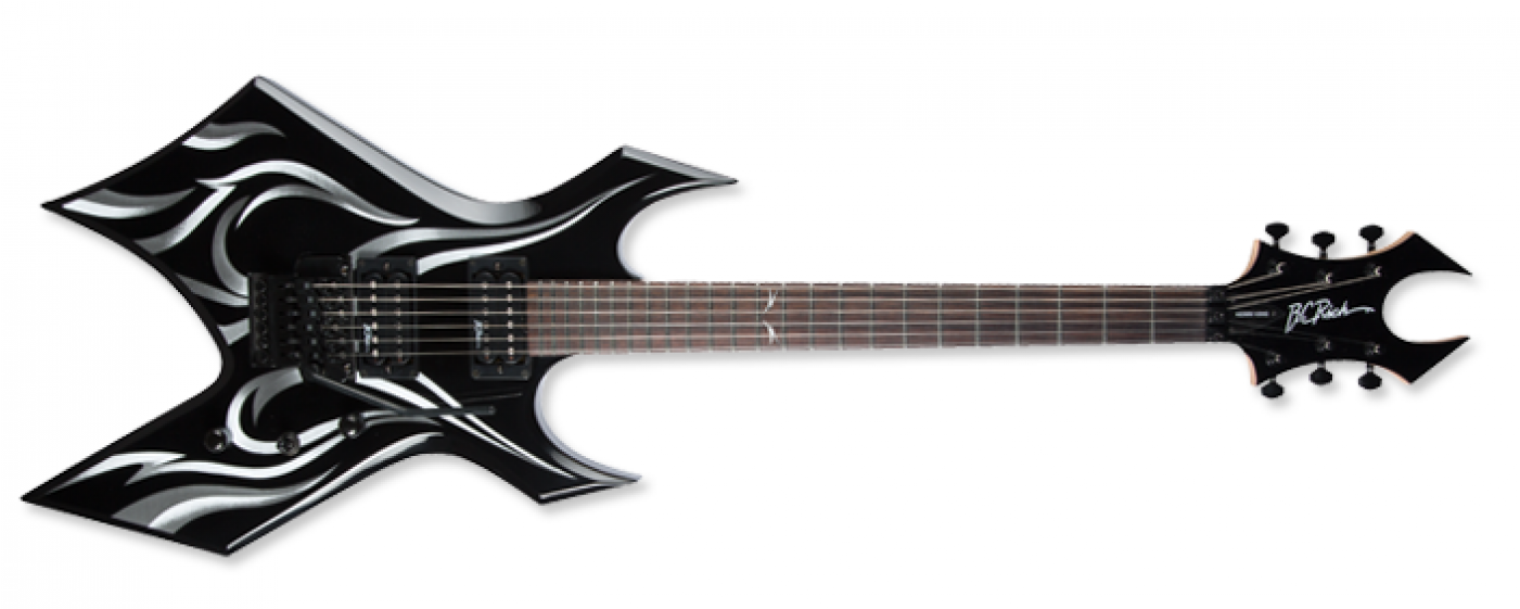 Bc Rich Kkw2to Kerry King Wartribe 2 Warlock Electric - Bc Rich Kerry King Wartribe 2 (1400x1000), Png Download