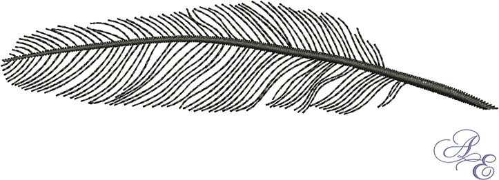 Line Raven Feather Medium - Common Raven (722x361), Png Download