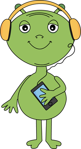 Ch B Alien Listening To Music Space Pinterest Aliens - Alien Listening To Music (273x500), Png Download