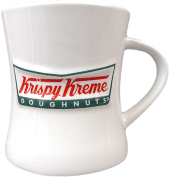 15oz Krispy Kreme Ceramic Mug With 3-color Bowtie Logo - Krispy Kreme Smooth K Cups, 12 Ct (400x400), Png Download