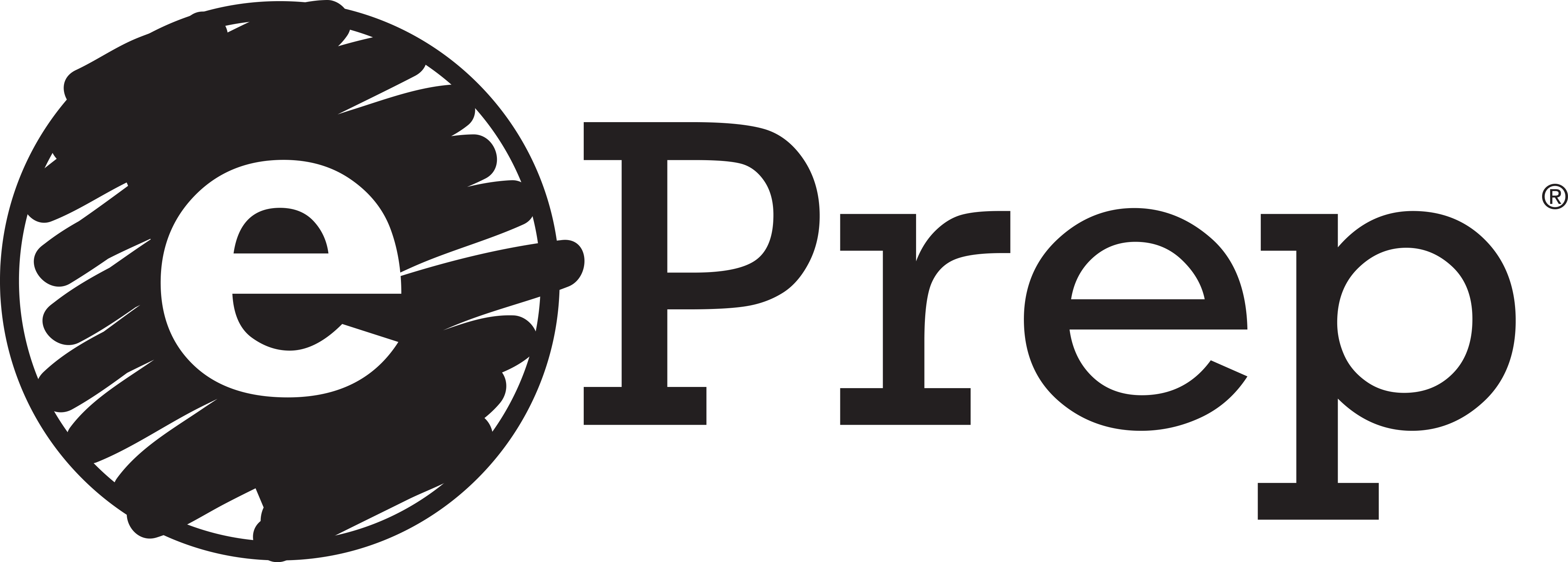 Black Eprep Logo - Eprep Black Background (4118x1477), Png Download