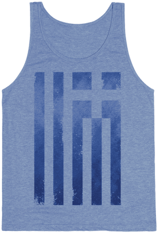 Vintage Greek Flag Tank Top - Active Tank (484x484), Png Download