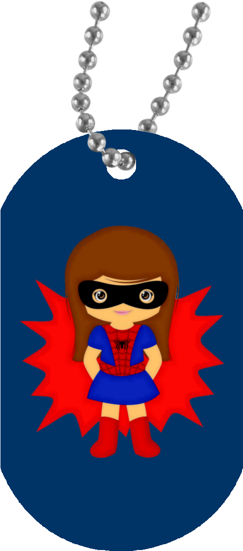 Spider Girl Un5588 White Dog Tag - Necklace (1155x1155), Png Download