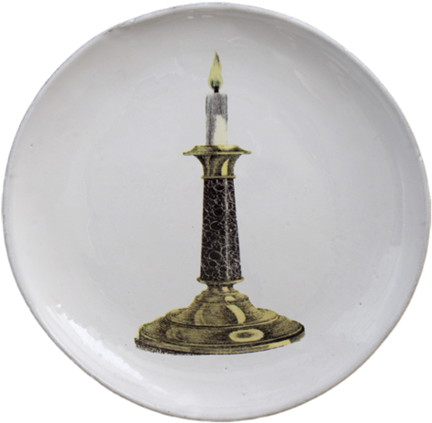 Candlestick Dinner Plate - Plate (500x500), Png Download