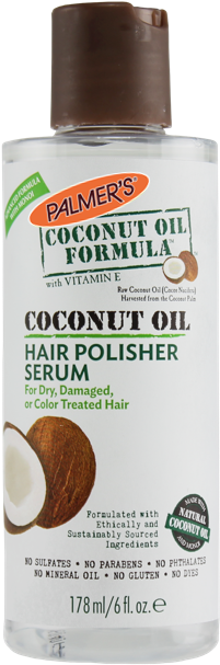 Palmer's Coconut Oil Formula Shine Serum Hair Polisher, - Palmer's Coconut Oil Deep Conditioning Protein Pack (436x690), Png Download
