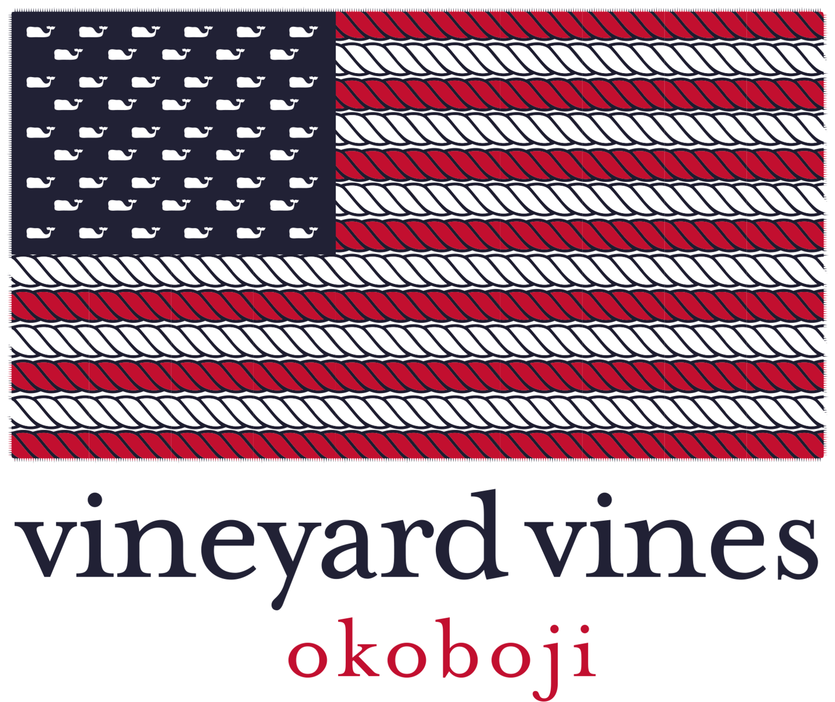 Vineyard Vines Okoboji Usa Flag Tee (1999x1464), Png Download