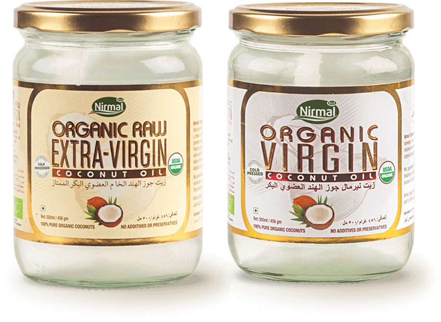 Organic & Extra Virgin Coconut Oil - Klf Nirmal (867x633), Png Download