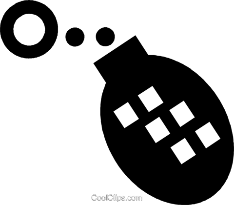 Hand Grenade Royalty Free Vector Clip Art Illustration (480x420), Png Download