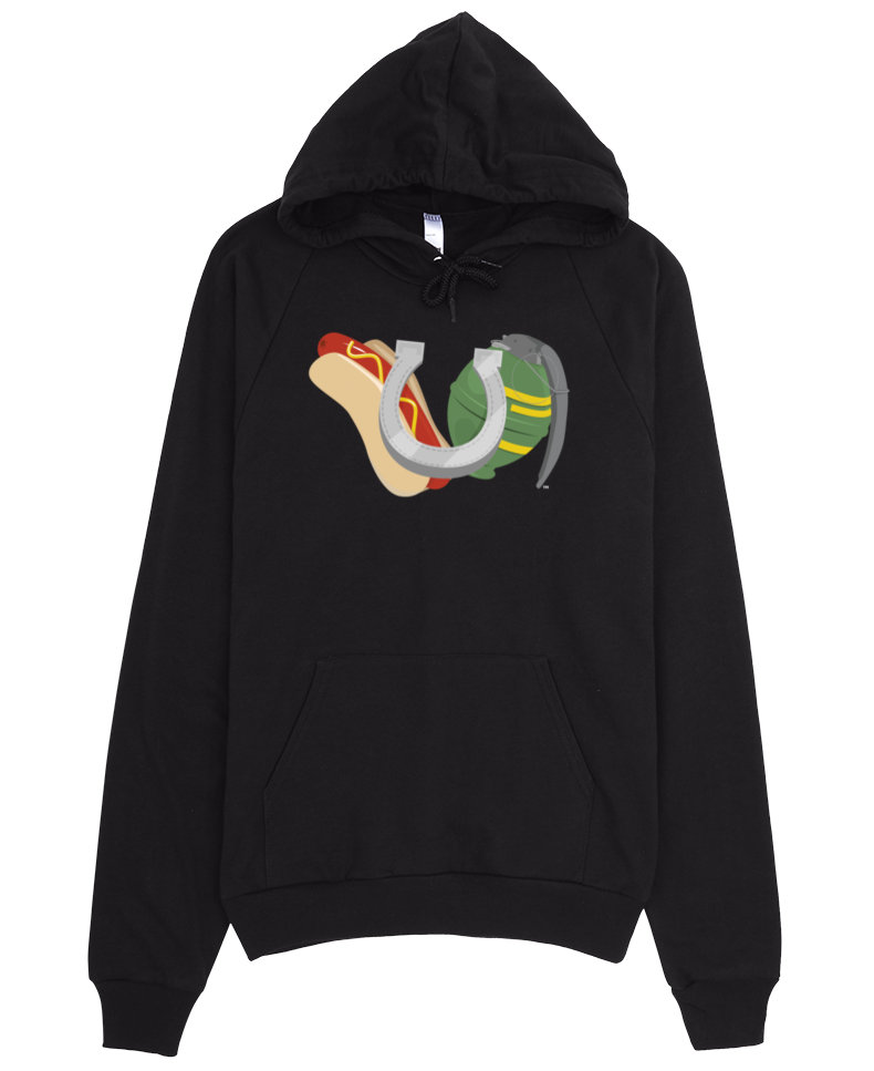 Image Of Hot Dogs, Horseshoes & Hand Grenades Logo - Hoodie I Dont Care (1000x1000), Png Download