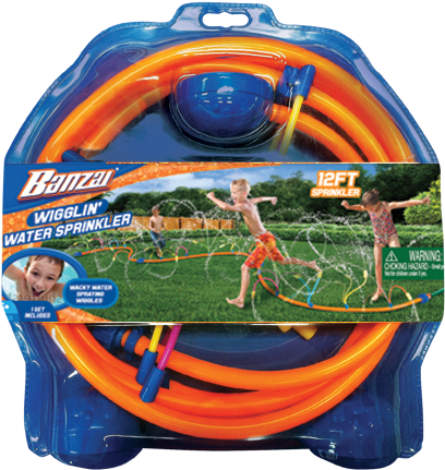 Banzai Wigglin Sprinkler - Banzai Wiggling Water Sprinkler (12 Foot Wacky Adventure (486x456), Png Download