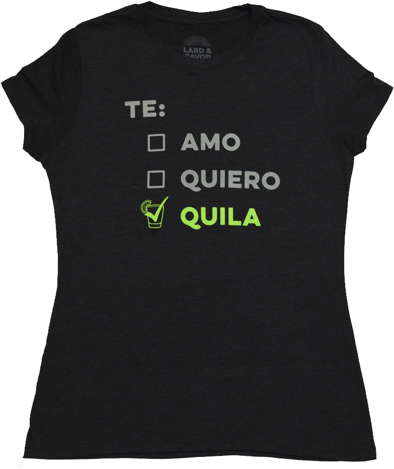 Te Amo Ladies T-shirt (1000x1000), Png Download