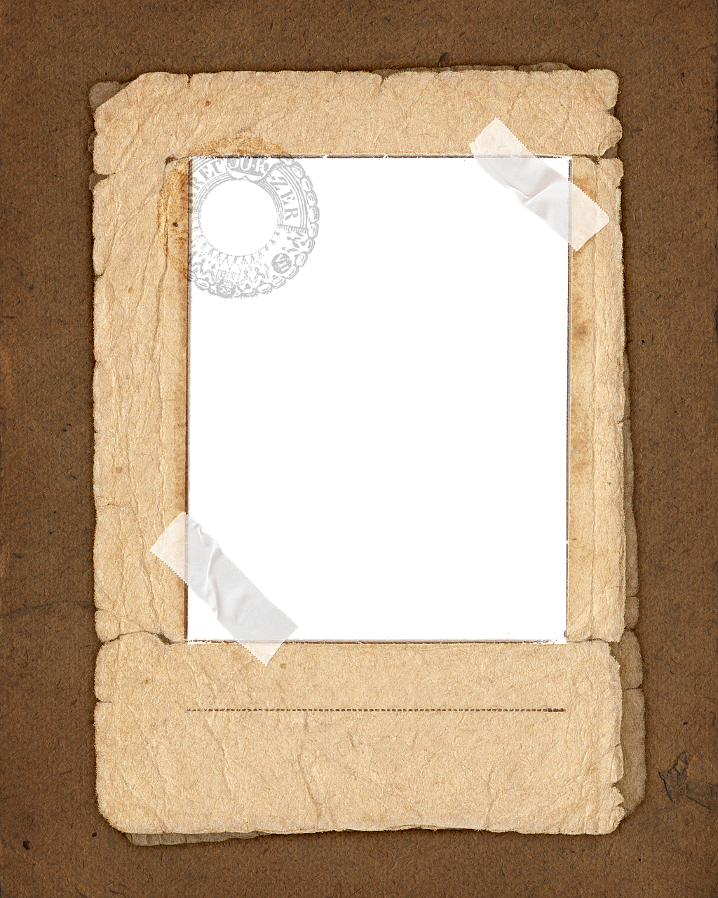Vintage, Paper Frame, Image - Vintage Paper Photo Frames (576x720), Png Download