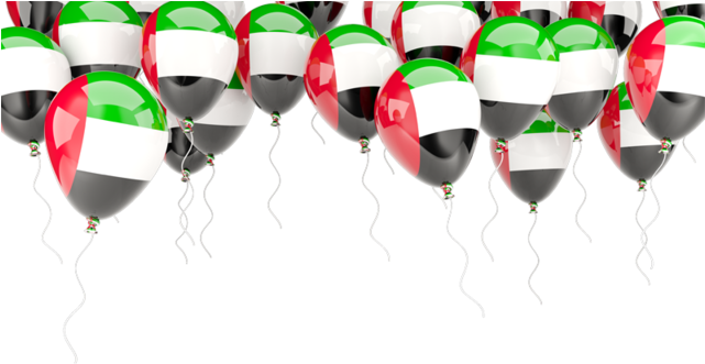 Illustration Of Flag Of United Arab Emirates - Uae Flag Balloons (640x480), Png Download