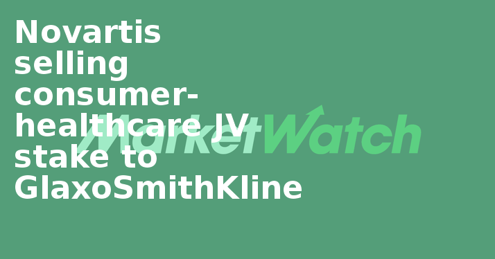 Novartis Selling Consumer-healthcare Jv Stake To Glaxosmithkline - Parallel (714x374), Png Download