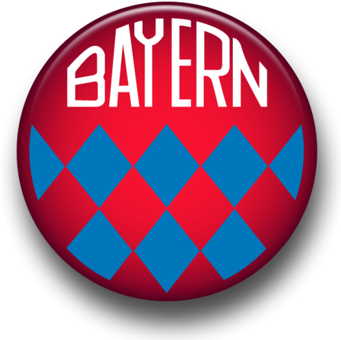 Bayern Munich Button Badge - Bayern Munich Retro Logo (494x500), Png Download