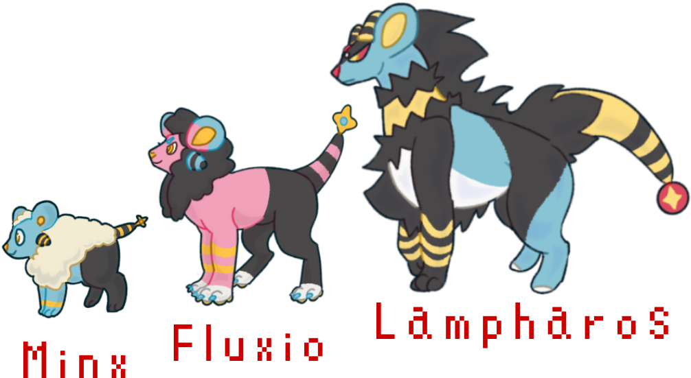 Shinx X Mareep Pokemon Fusion Evolution - Mareep (1024x648), Png Download