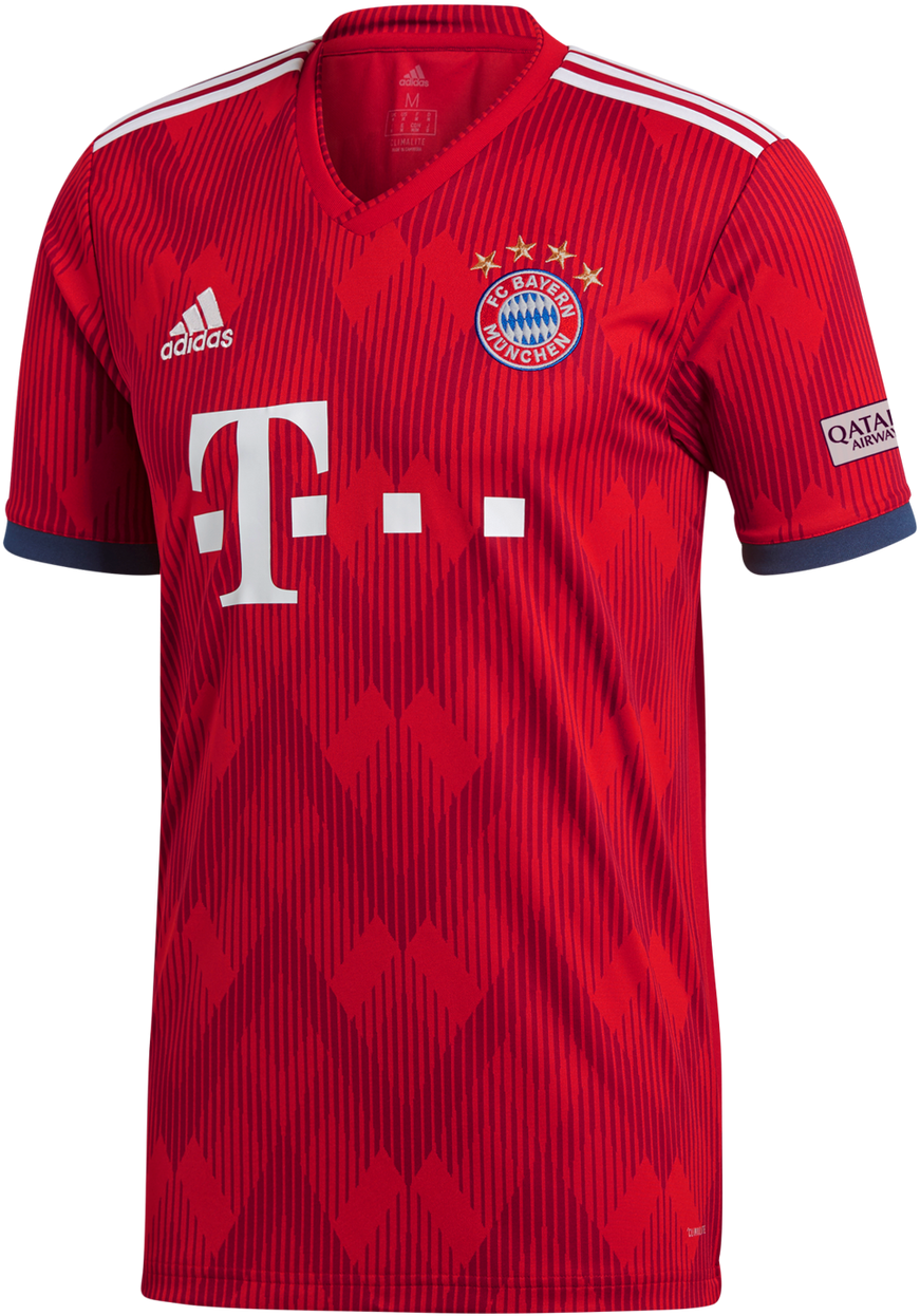 Adidas Fc Bayern Munich Home Jersey 18/19 - Bayern Munich 2018 19 (1001x1280), Png Download