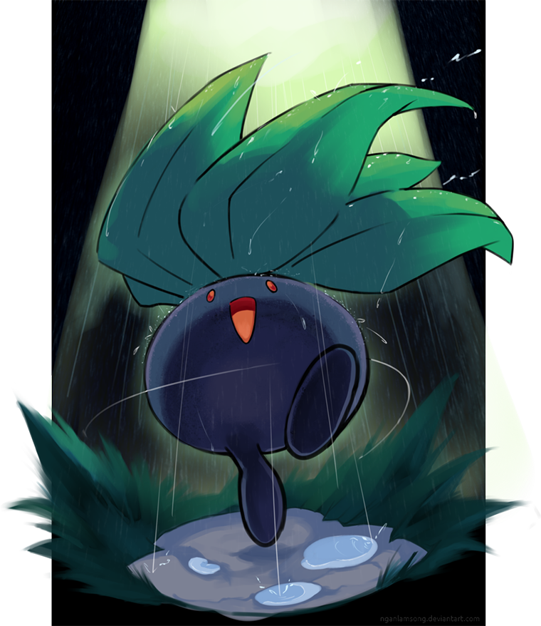 //media Cache Ak0 - Oddish Fanart (760x878), Png Download