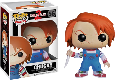 Childs Play - Funko Pop Movies Chucky Vinyl Figure (471x329), Png Download