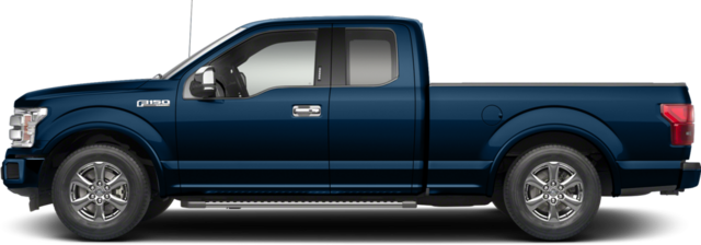 Xlt 2018 Ford F-150 Truck Xlt - Blue Jean F150 2018 Lariat (640x224), Png Download