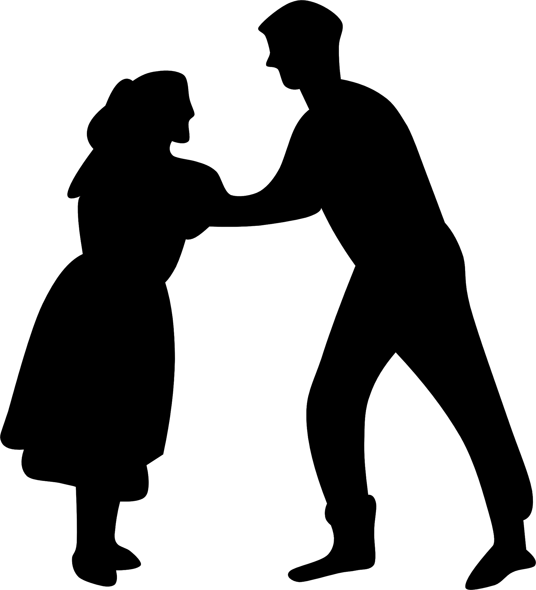 Download Dancers Dancing Couple Silhouette - Dancing Clip Art - HD ...