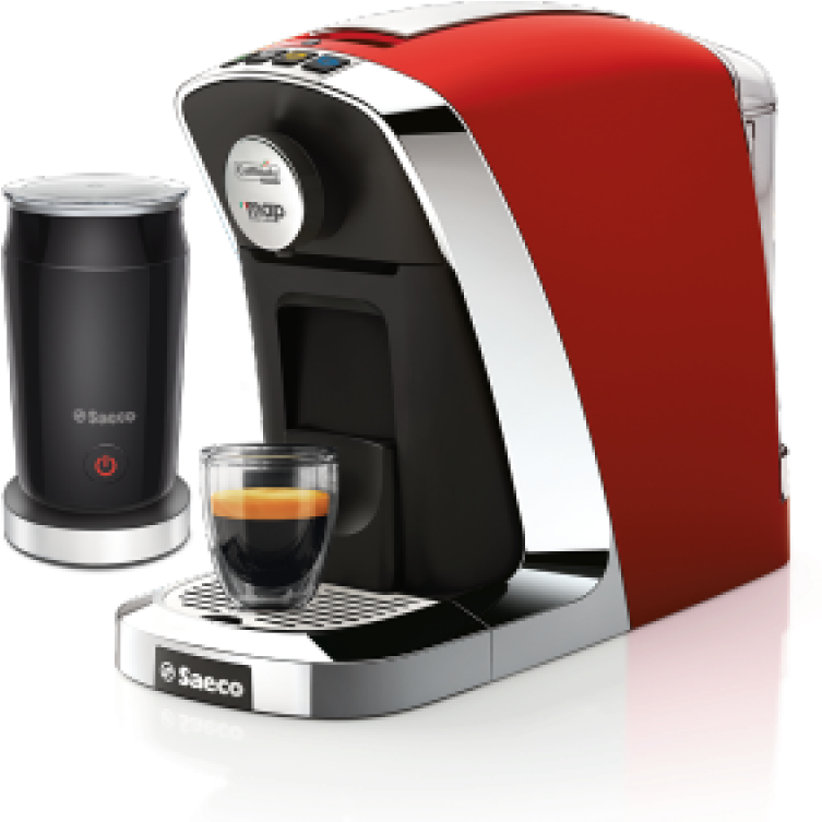 Bravista Espresso - Saeco Capsule Coffee Machine (800x920), Png Download