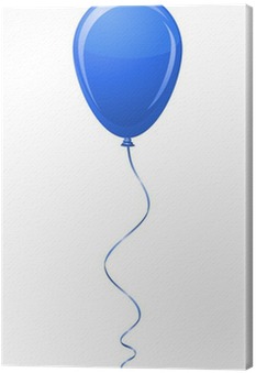 Blue Balloon Vector Illustration Canvas Print • Pixers® - Balloon (400x400), Png Download