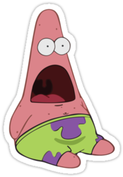 Patrick Star Shocked Tumblr By Rosewelldesigns - Patrick Star (375x360), Png Download