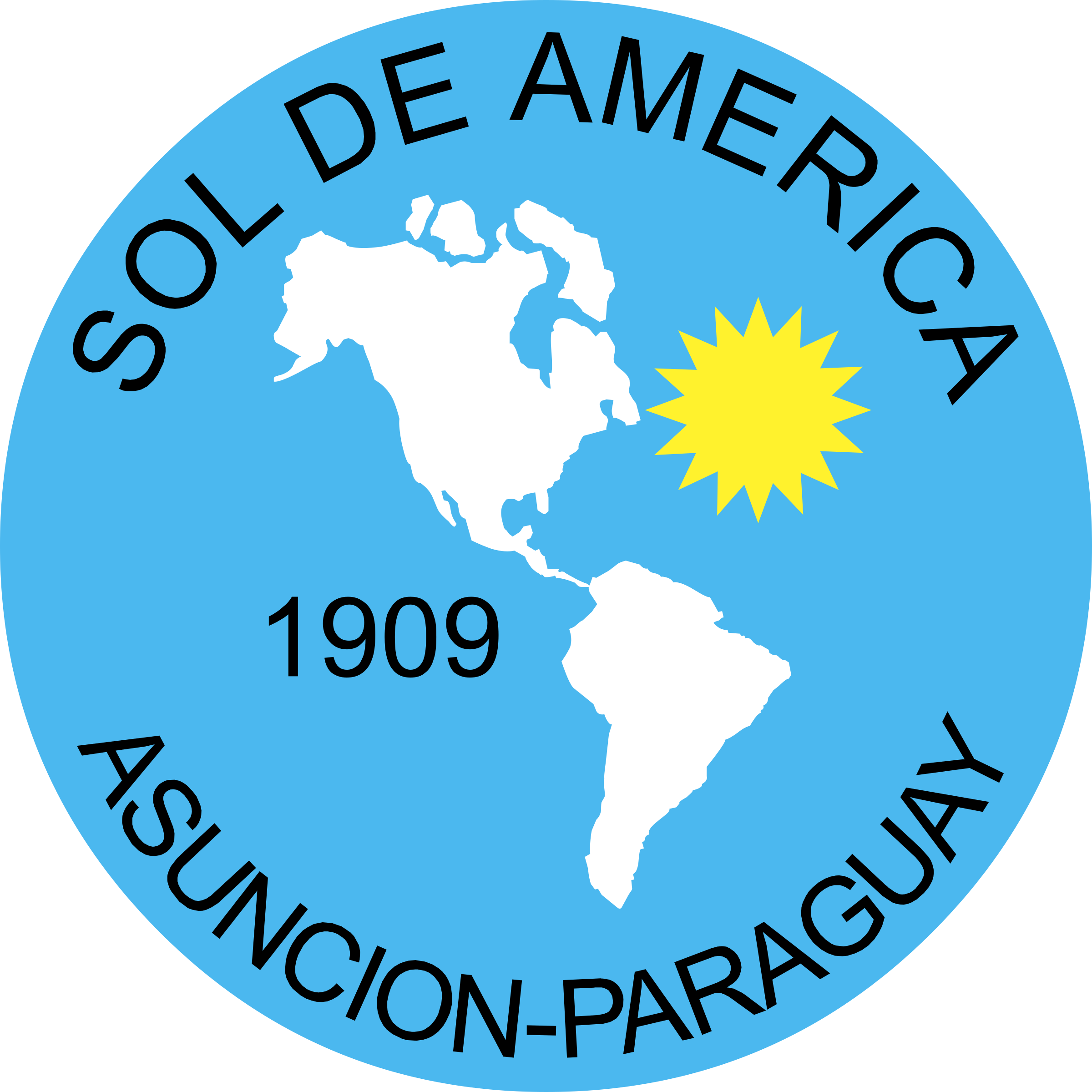 Club Sol America Logo Png Transparent - Club Sol De America (2400x2400), Png Download
