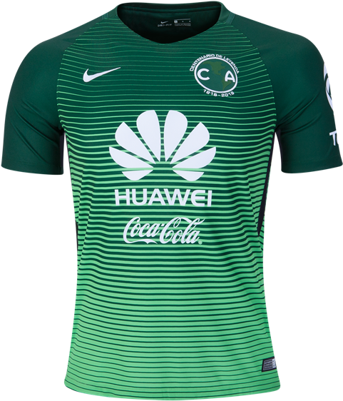 Club América 2017 Third Jersey - Club America Green Shirt (600x600), Png Download