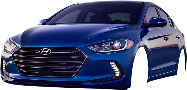 [image - Electric - Blue ] - New Hyundai Elantra Car (656x370), Png Download