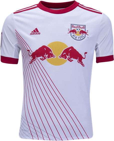 New York Red Bulls 17/18 Home Youth Kit - Jersey Red Bull New York (600x600), Png Download