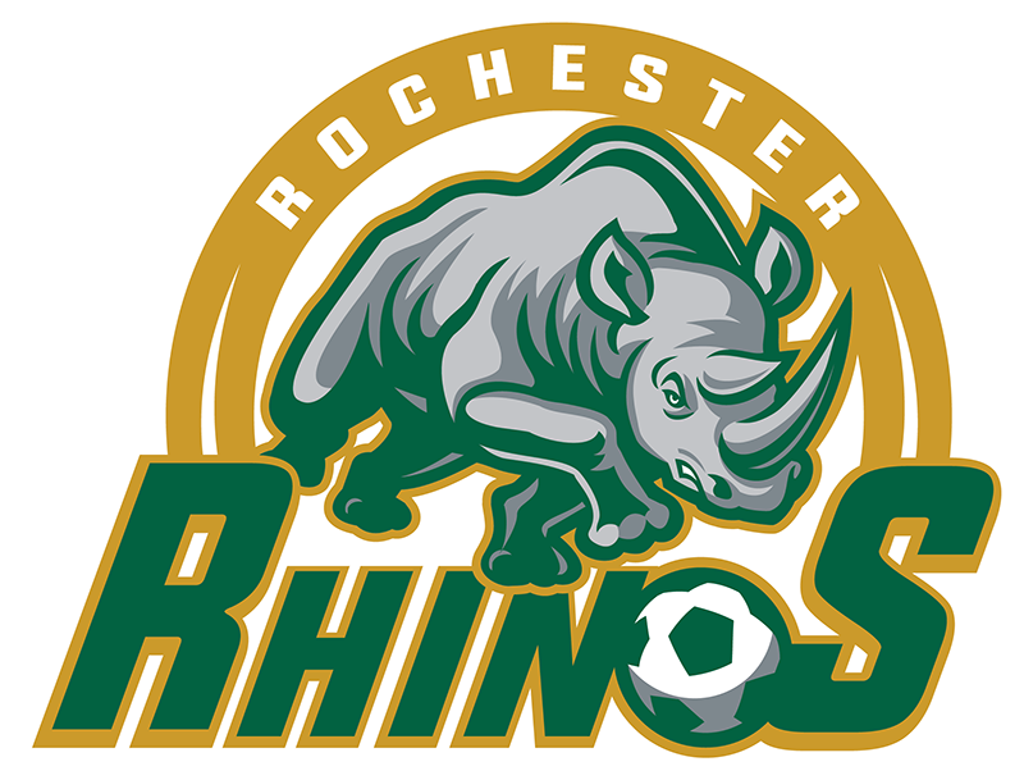 Follow The Match On Twitter - Rochester Rhinos Logo (1024x780), Png Download
