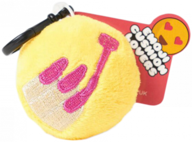 Emoji Keyring - Nail Polish - Love Bomb Cushions Pack For Her Emoji Cushion Pack (736x460), Png Download