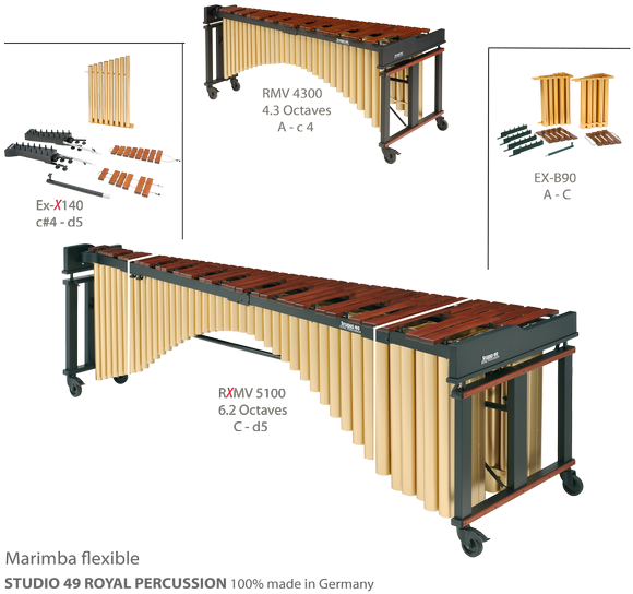 Marimba Flexible - Marimbaphon Aufbau (600x600), Png Download