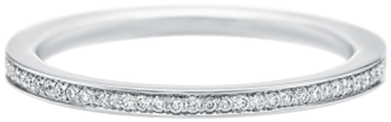 Delicate Wedding Band, Harry Winston "belle" Diamond - Titanium Ring (1040x1302), Png Download