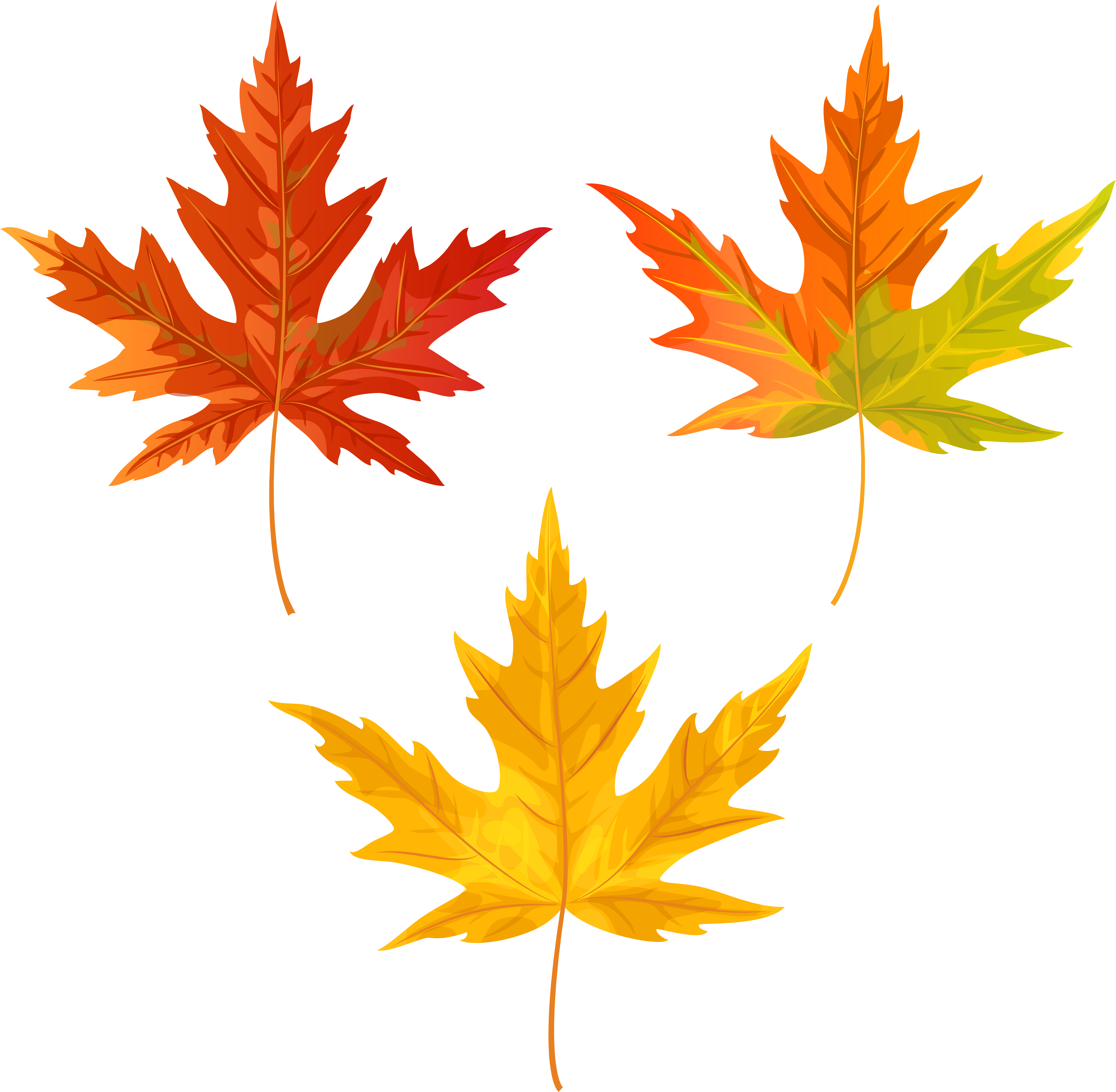 Fall Leaves Png Clip Art Image, Is Available For Free (8000x7813), Png Download