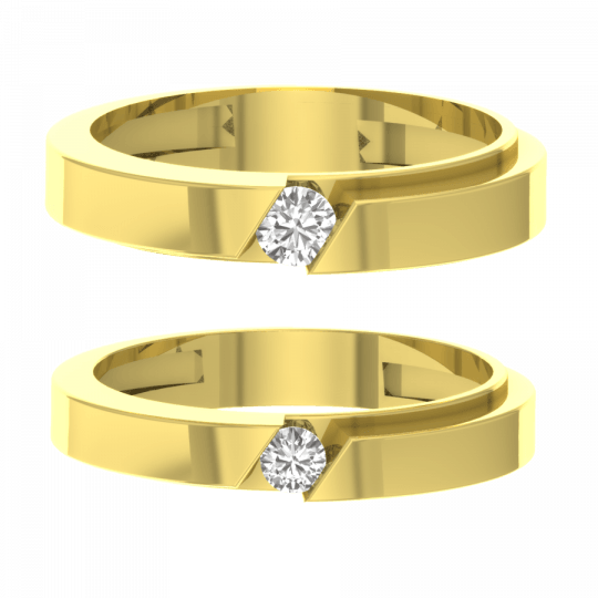 Charlie & Cassy Wedding Bands - Engagement Ring (540x540), Png Download