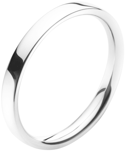 Georg Jensen Magic Platinum Ladies Wedding Band - Hvidguld Ring Diamanter Georg Jensen (610x610), Png Download
