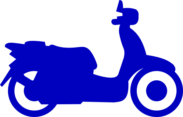 Scooter Clip Art (600x386), Png Download