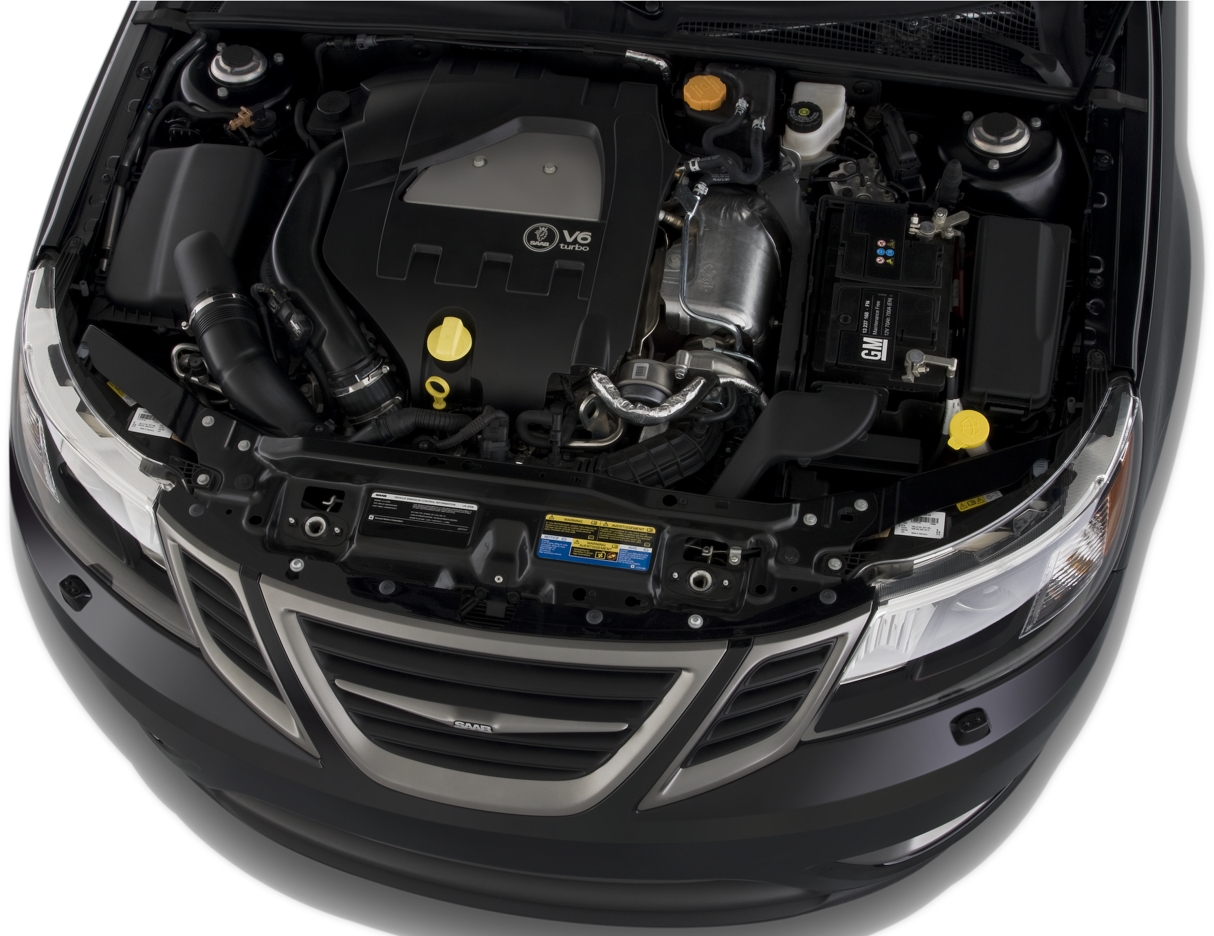 33 - - Saab 9 3 Engine Bay (2048x1360), Png Download