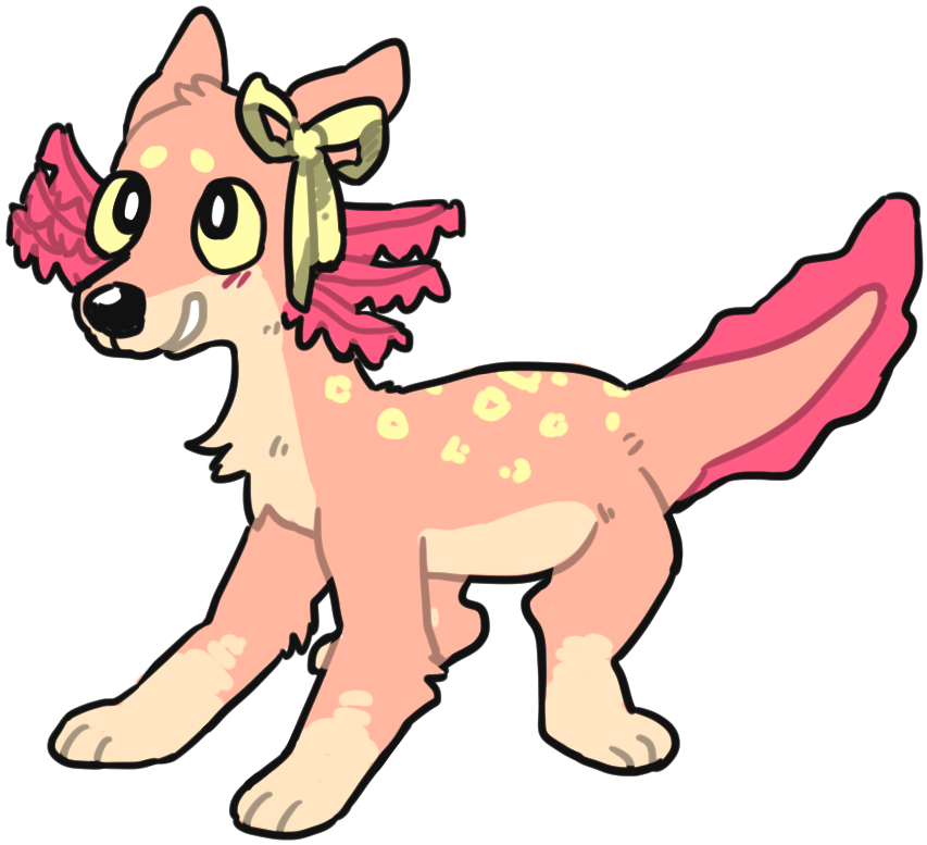 Axolotl Dog Weasyl - Cartoon (1032x862), Png Download