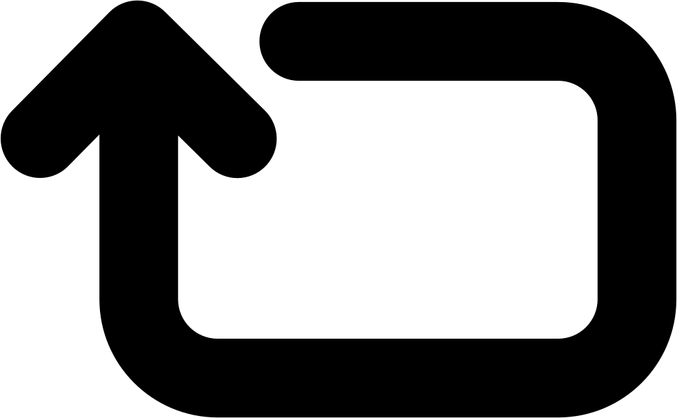 Rotating Clockwise Rectangular Rounded Arrow - Clockwise (982x606), Png Download