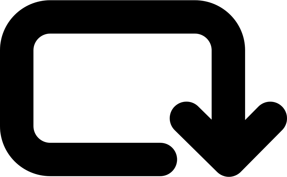 Arrow Of Rounded Rectangular Clockwise Rotation Comments - Portable Network Graphics (980x606), Png Download
