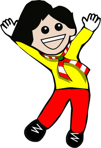 Happy Kids Clipart - Child (342x500), Png Download