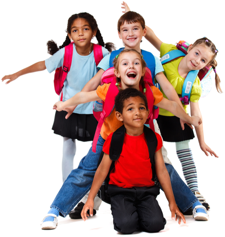 Happy Children - Single Sex Or Mixed Schools (458x487), Png Download