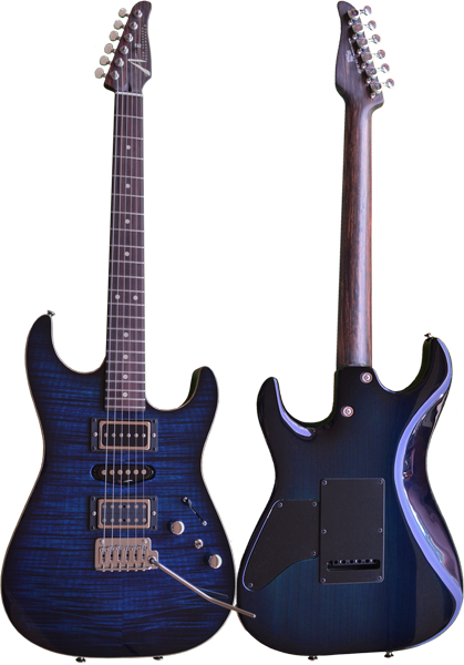 Tom Anderson Drop Top S In Deep Ocean Blue Burst - Tom Anderson Drop Top Guitar (419x600), Png Download