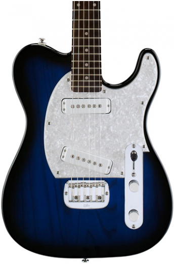L Tribute Asat Special Electric Guitar Blue Burst Rosewood - G&l Tribute Asat Special Electric Guitar Blueburst (506x580), Png Download
