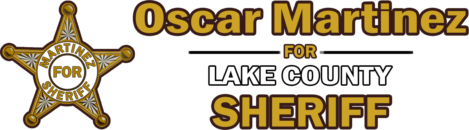 Oscar Martinez For Lake County Sheriff Oscar Martinez - Education (1609x446), Png Download